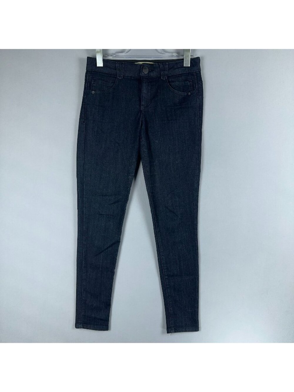 Democracy Jeans Size 4 Ab Solution Mid Rise Skinny Black Dark Wash